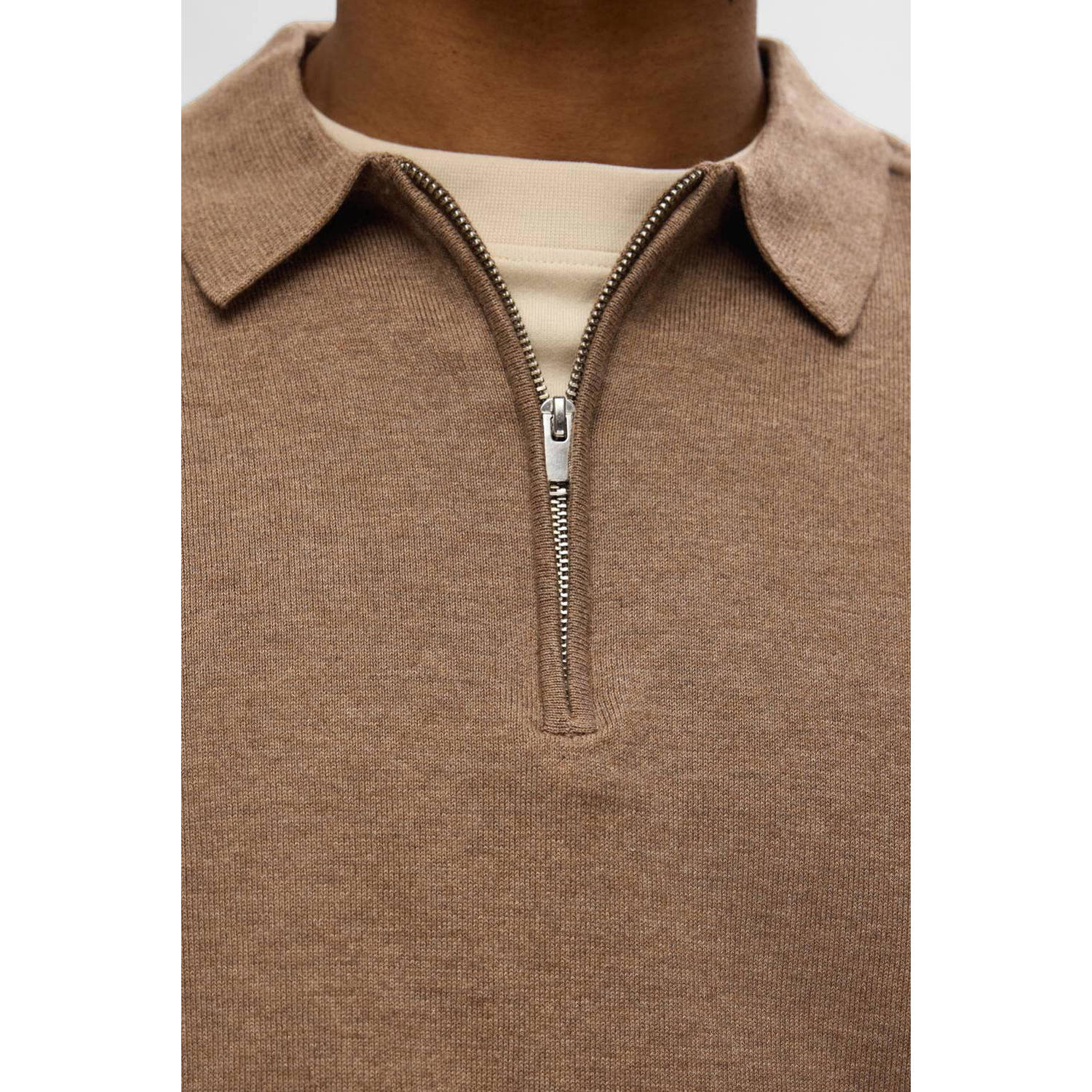 SELECTED HOMME sweater SLHBERG bruin