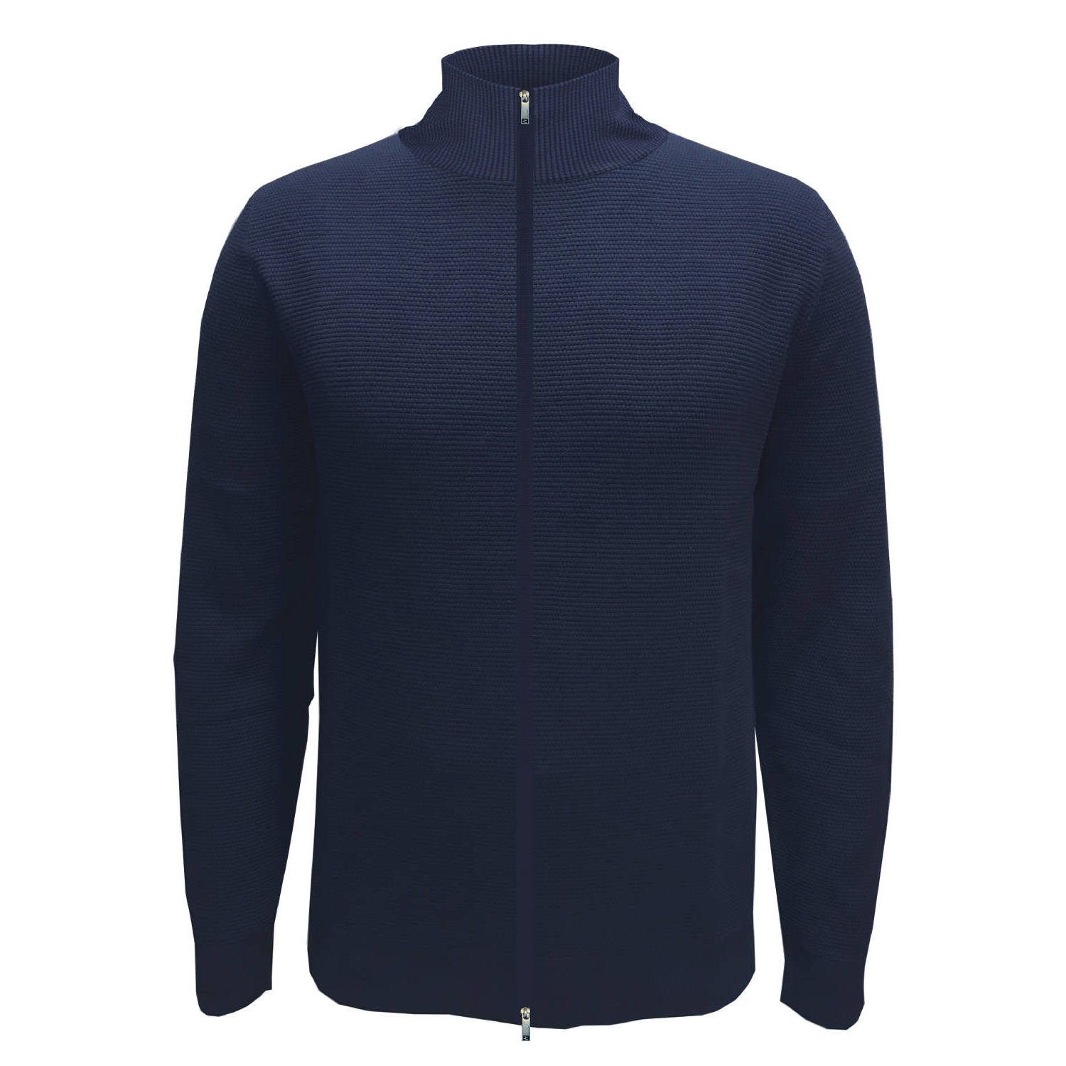 SELECTED HOMME Gebreide trui SLHROSS LS KNIT STRUCTURE FULL ZIP NOOS