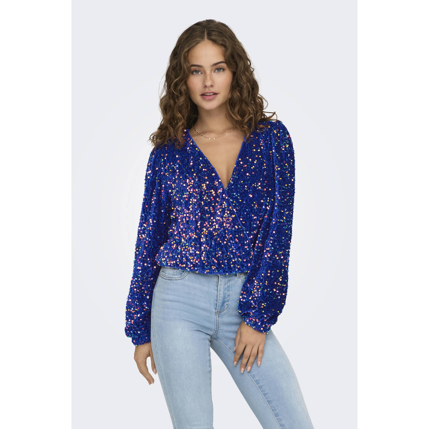 ONLY top ONLANIKA blauw