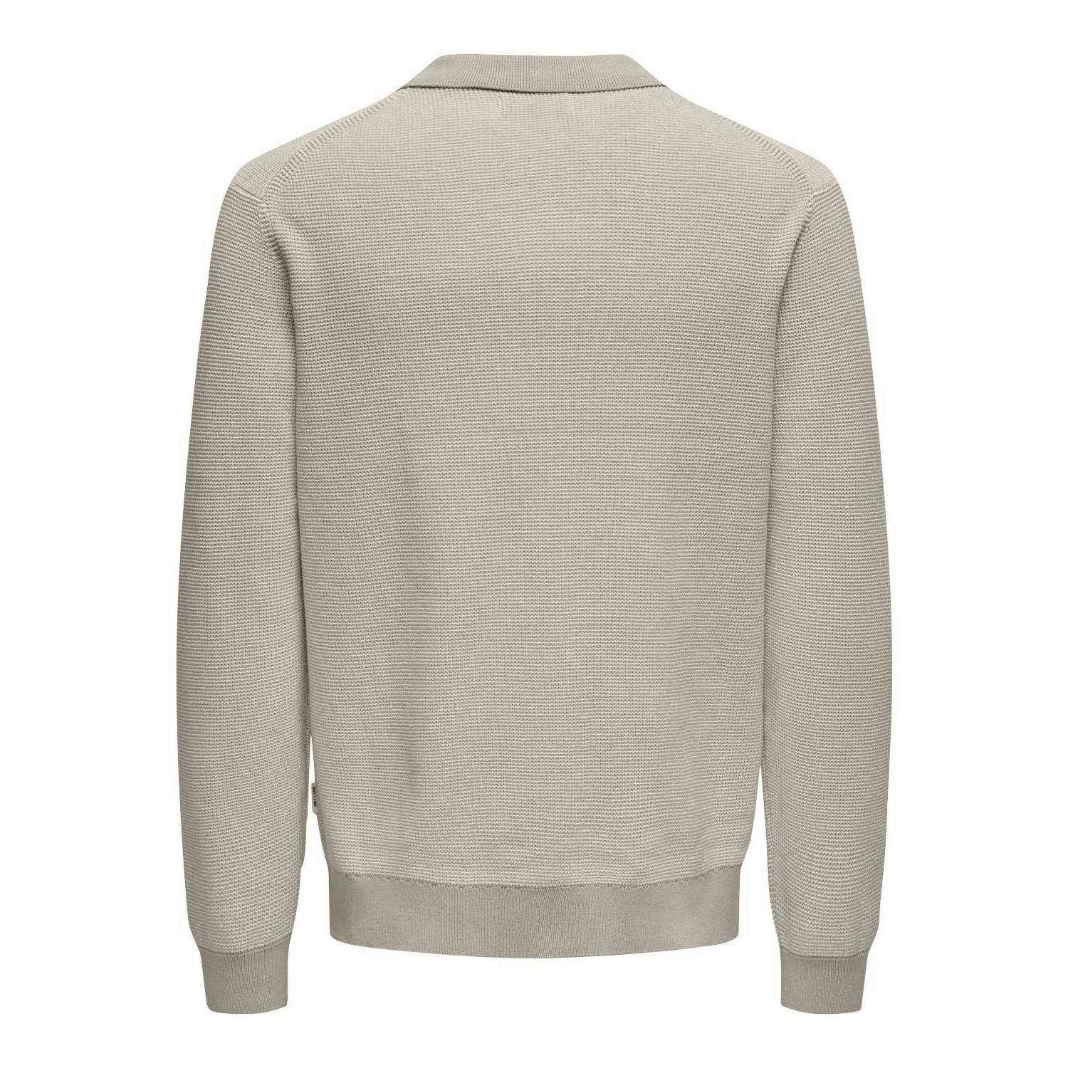 ONLY & SONS gebreide trui ONSMATTEO beige