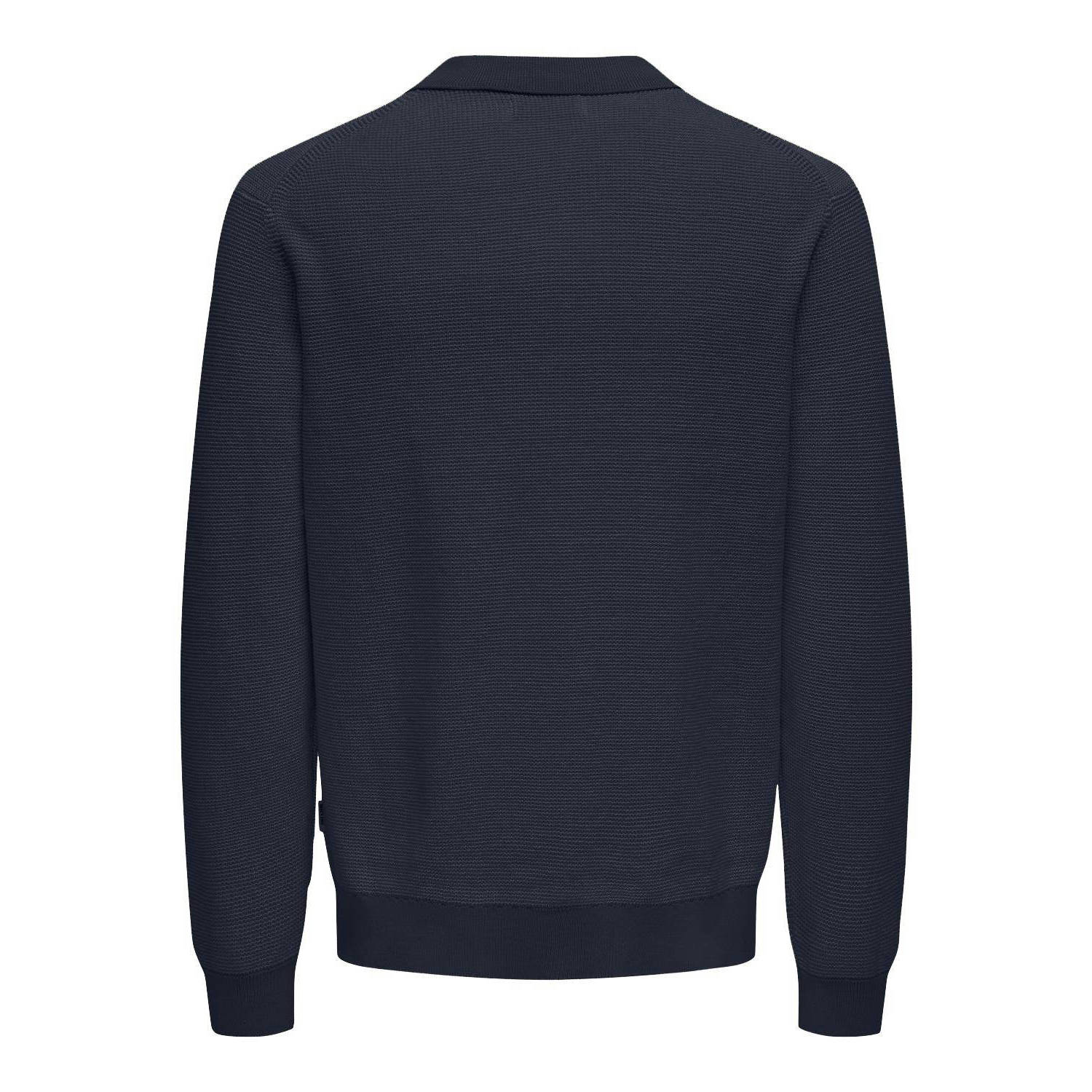 ONLY & SONS gebreide trui ONSMATTEO donkerblauw