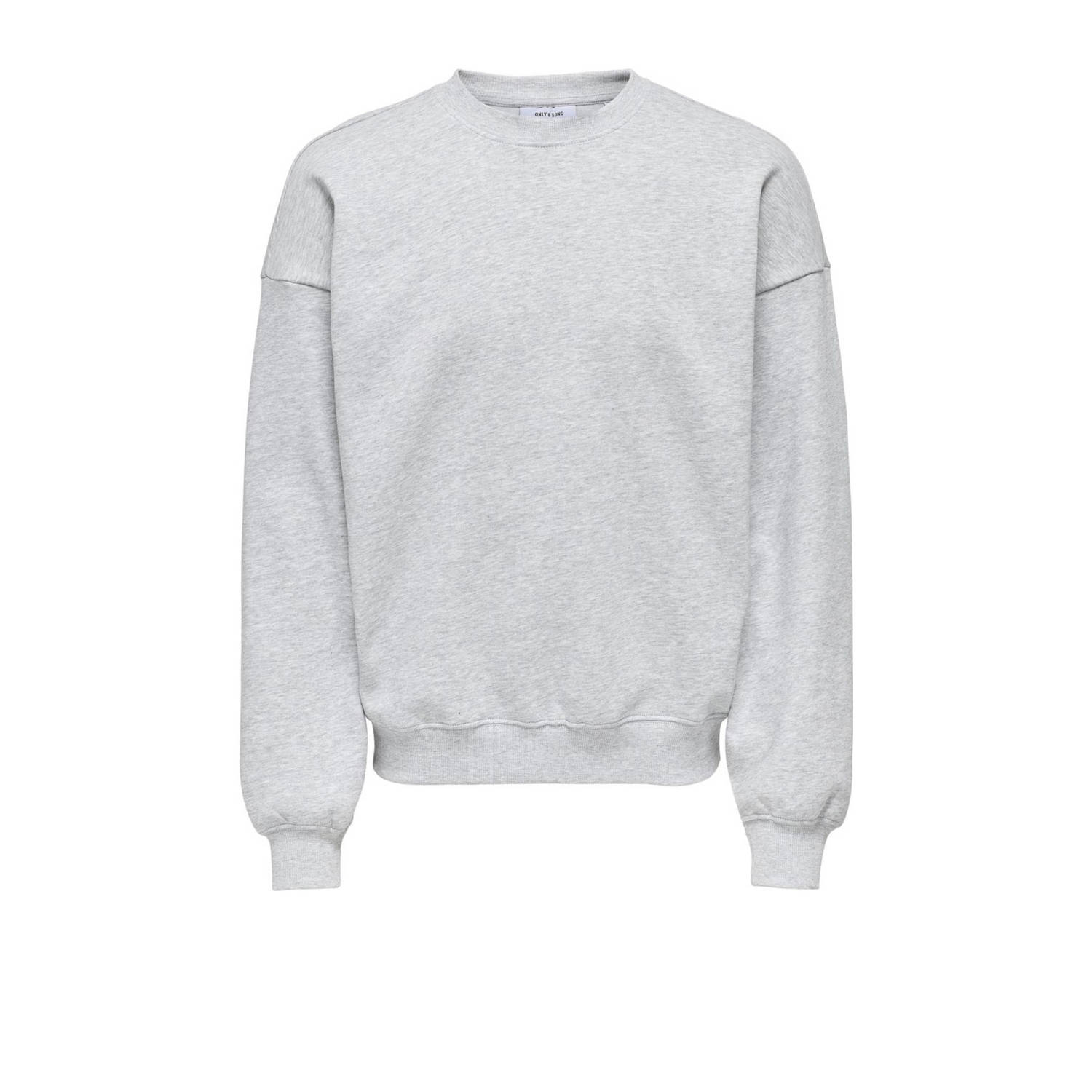 ONLY & SONS sweater ONSTURNER lichtgrijs