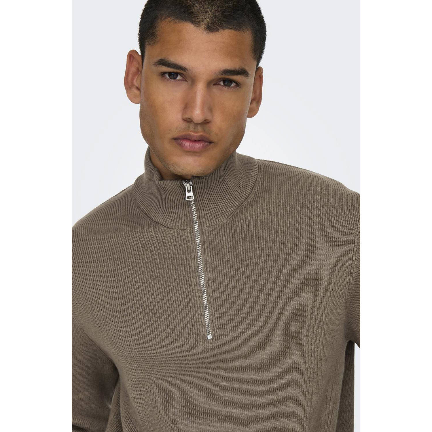 ONLY & SONS trui ONSPHIL taupe
