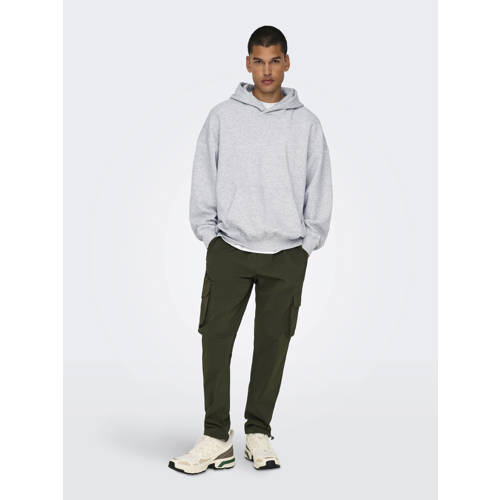 ONLY & SONS hoodie lONSTURNER lichtgrijs afbeelding