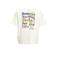 Me & My Monkey oversized T-shirt met printopdruk wit