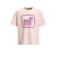 Me & My Monkey oversized T-shirt met printopdruk roze