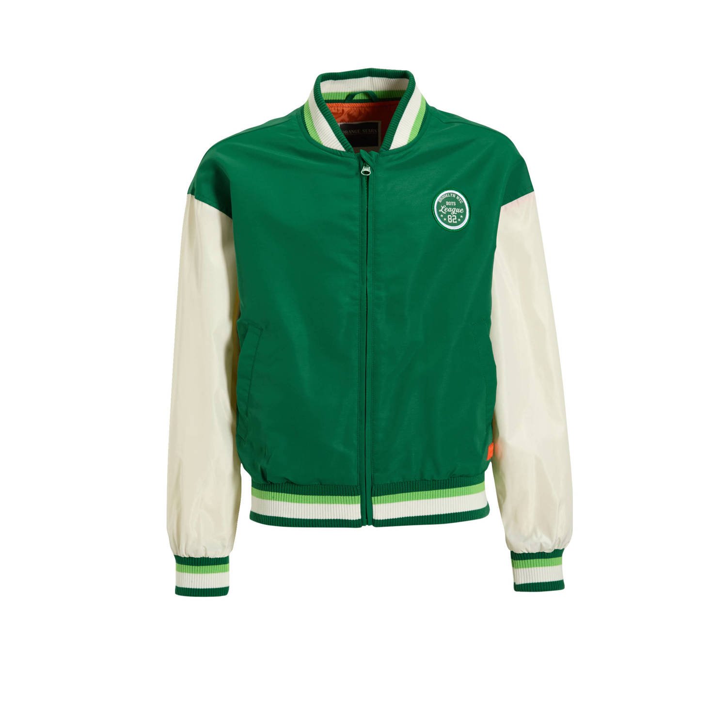 Orange Stars baseball jacket groen