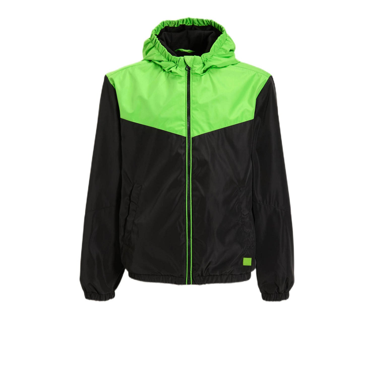 Orange Stars hooded jacket