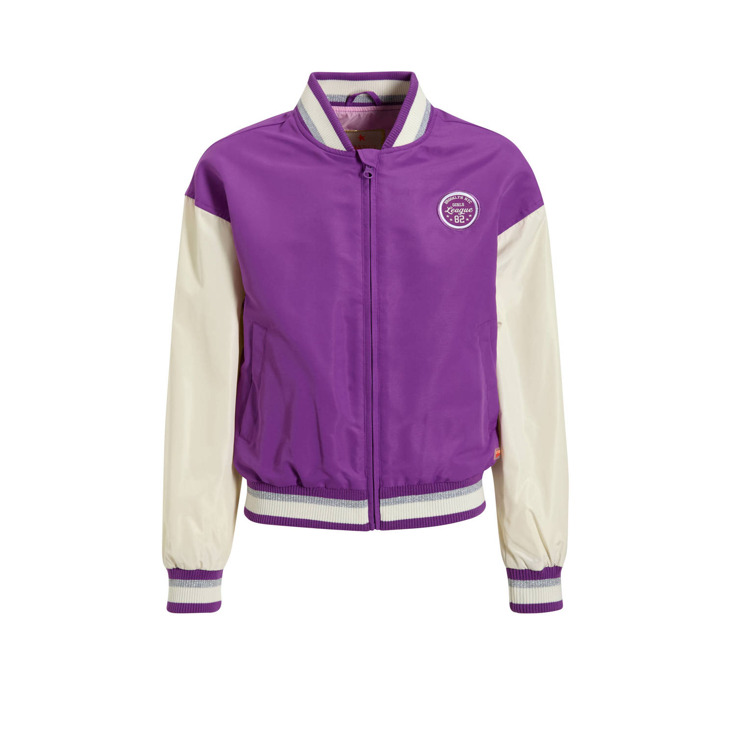 Orange Stars baseball jacket paars