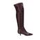 Sacha leren overknee laarzen bordeaux