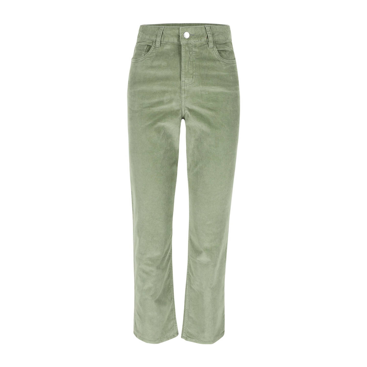 LOLALIZA high waist straight fit broek kaki