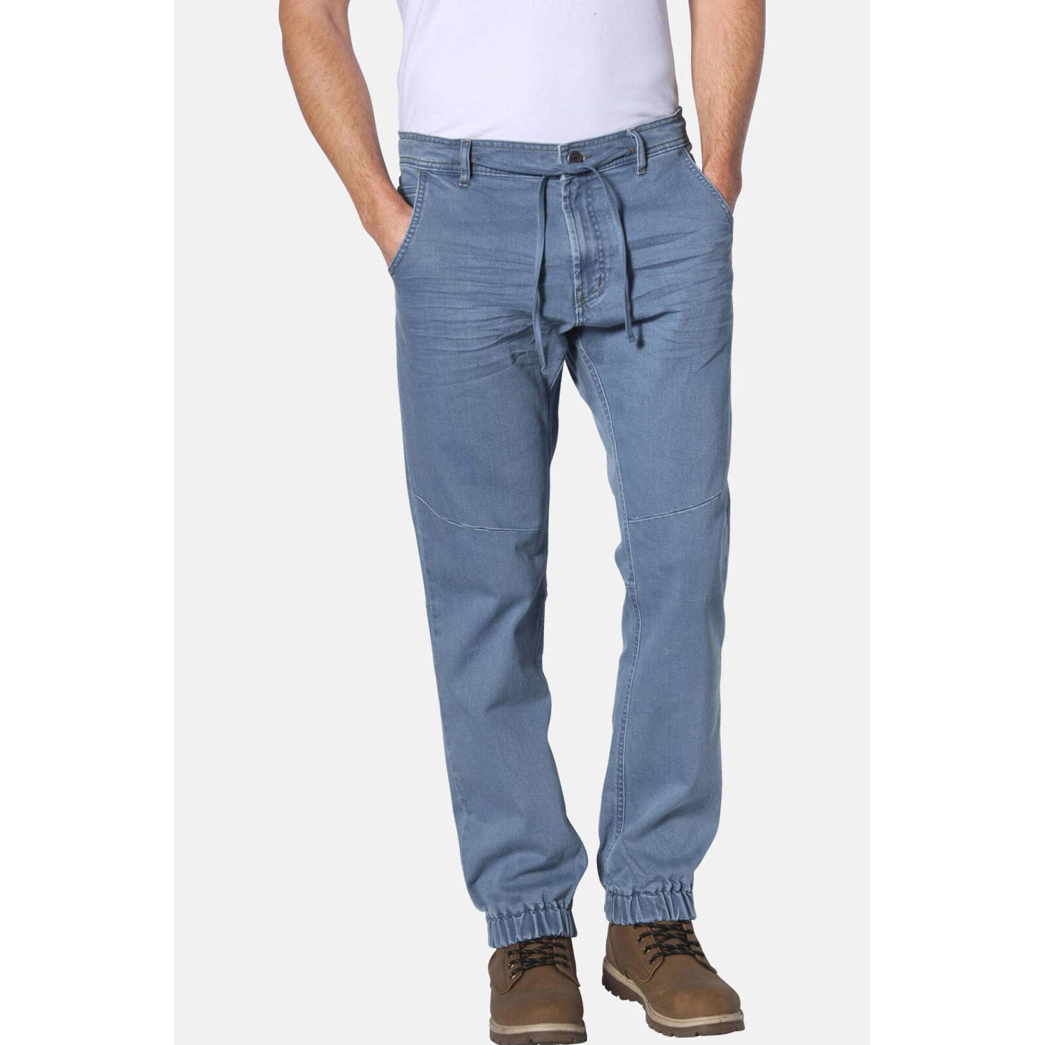 Jan Vanderstorm +FIT Collectie tapered fit jeans HEMAL Plus Size blauw