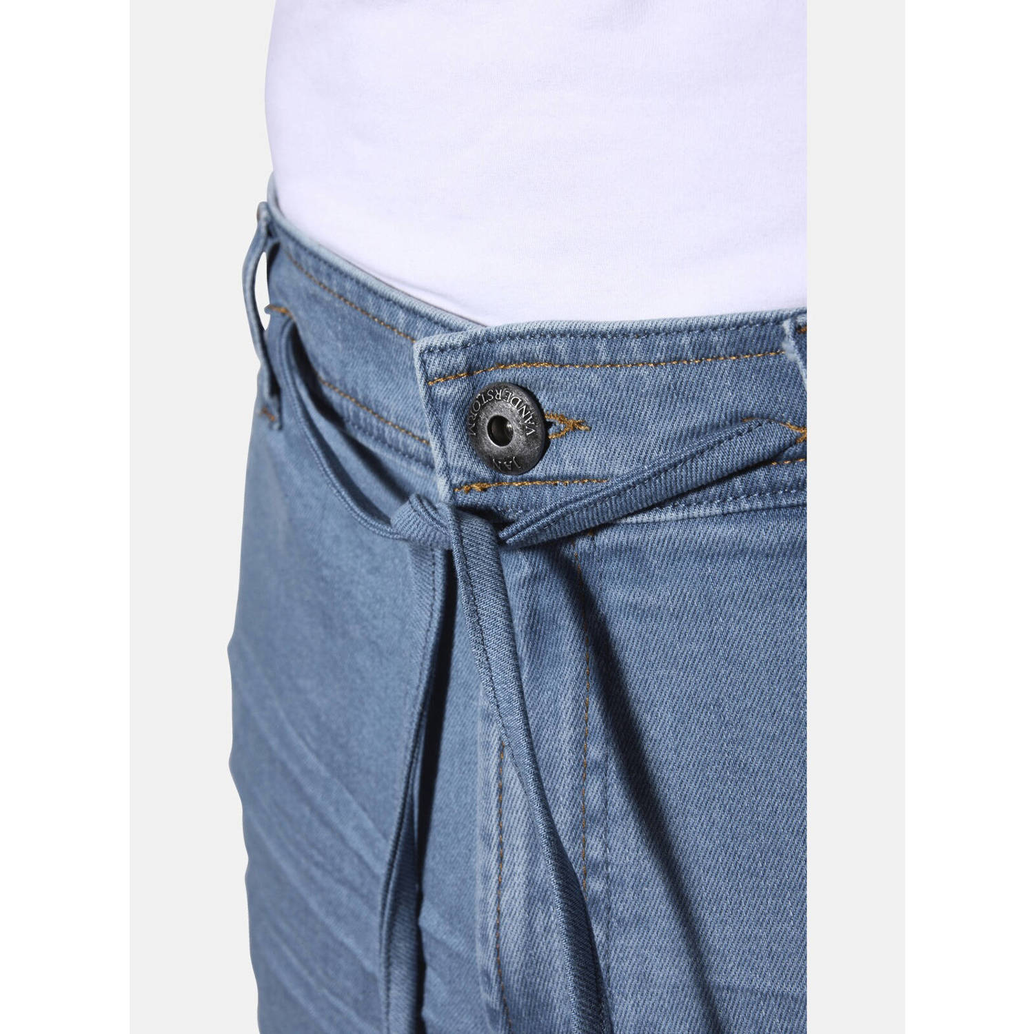 Jan Vanderstorm +FIT Collectie tapered fit jeans HEMAL Plus Size blauw