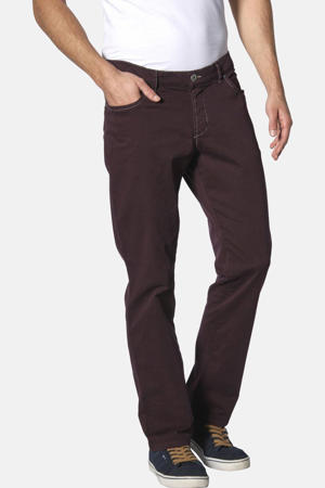+FIT Collectie low waist loose fit broek RALUNDE Plus Size donkerrood