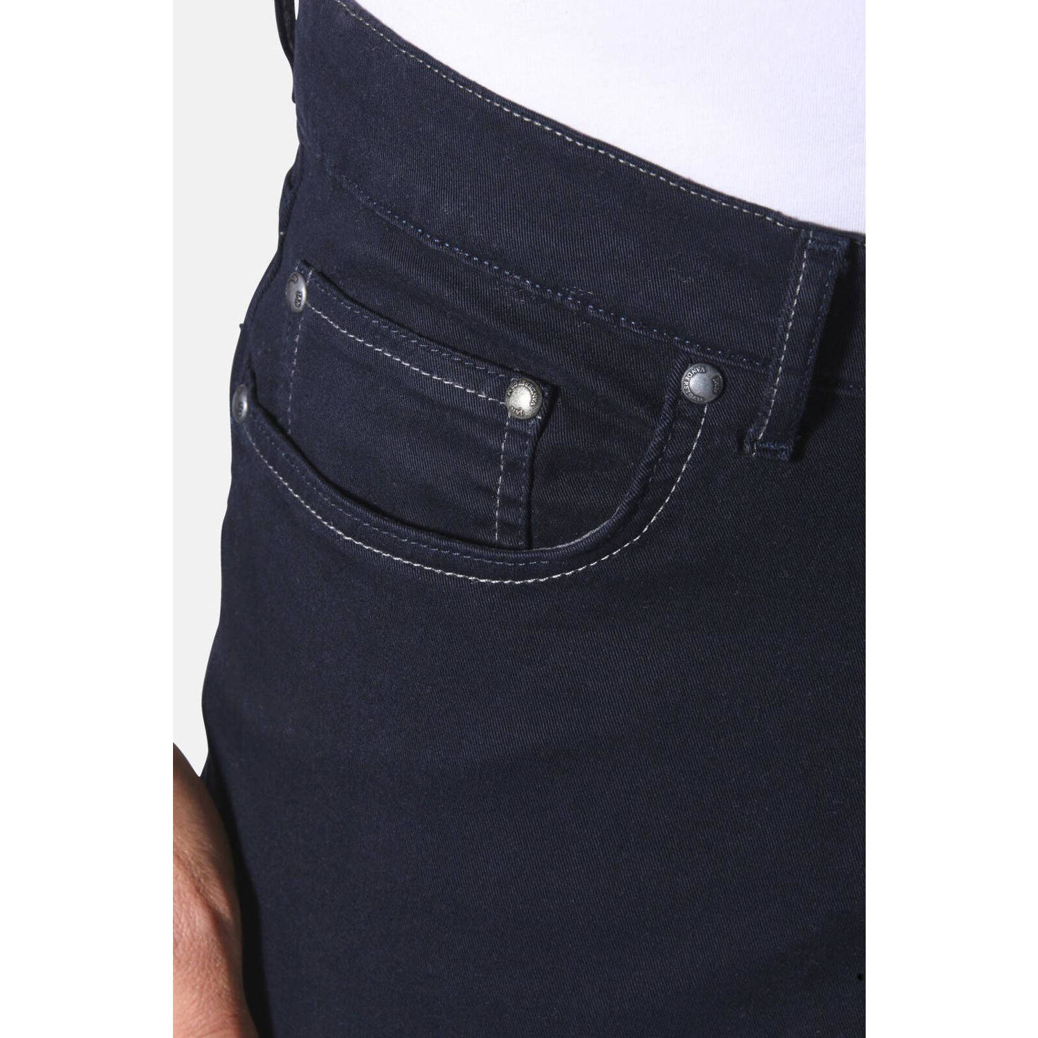 Jan Vanderstorm +FIT Collectie low waist loose fit broek TORDEGAN Plus Size donkerblauw