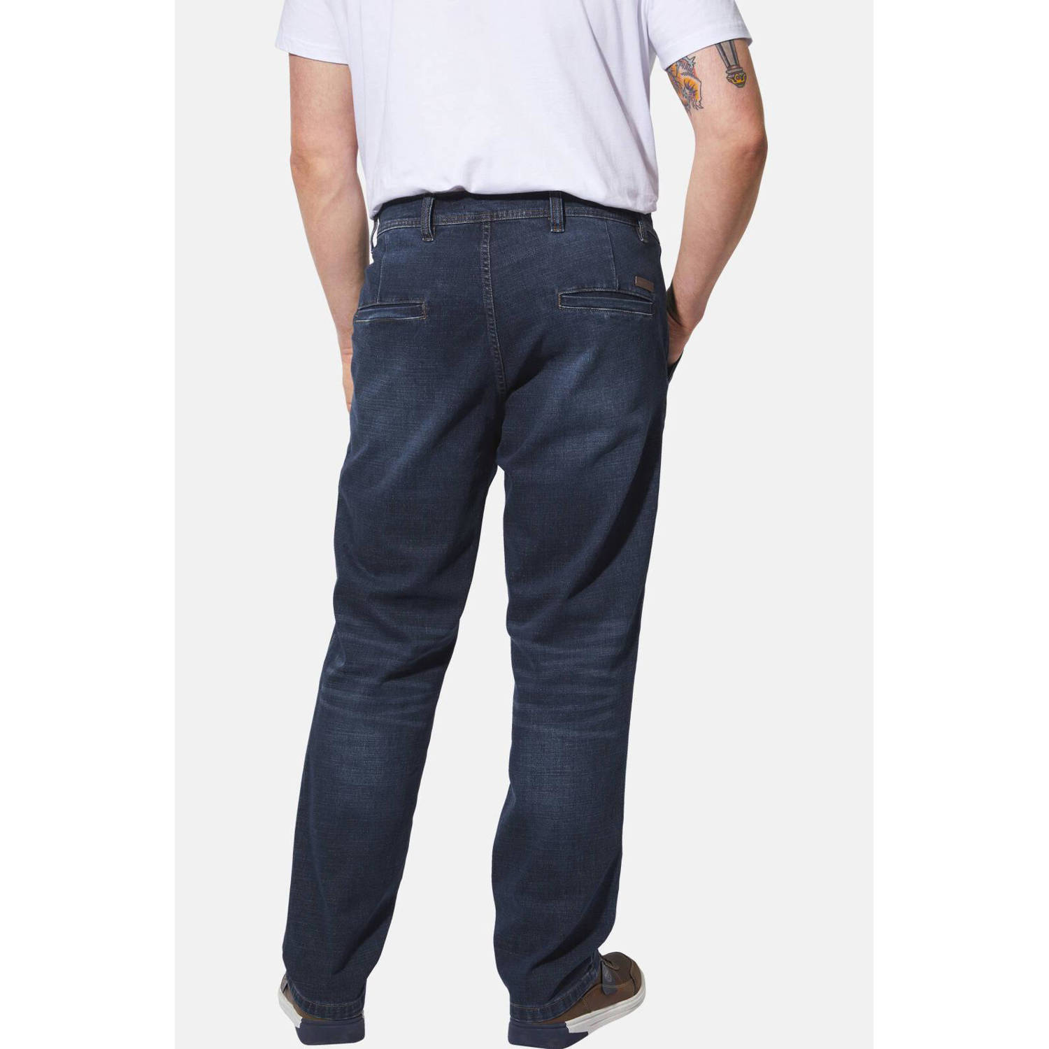 Charles Colby +FIT Collectie loose fit jeans BARON GEORGERTON Plus Size donkerblauw