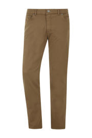 thumbnail: Jan Vanderstorm +FIT Collectie low waist loose fit broek TARJE Plus Size bruin