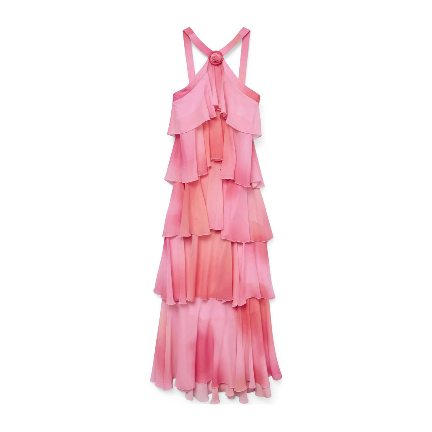VERO MODA halter maxi jurk VMFELICIA roze
