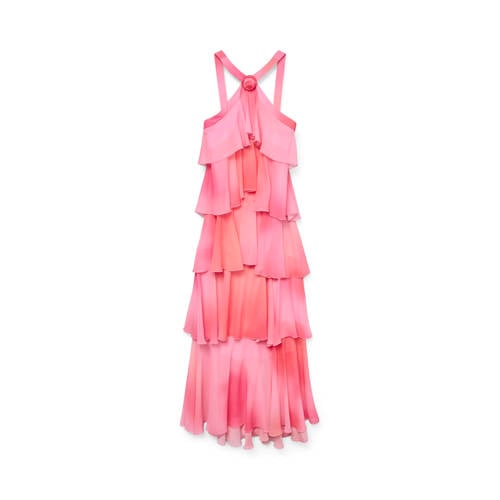 VERO MODA halter maxi jurk VMFELICIA roze afbeelding