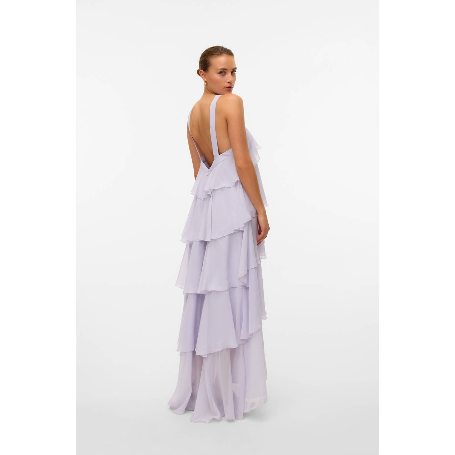 VERO MODA halter maxi jurk VMFELICIA lila