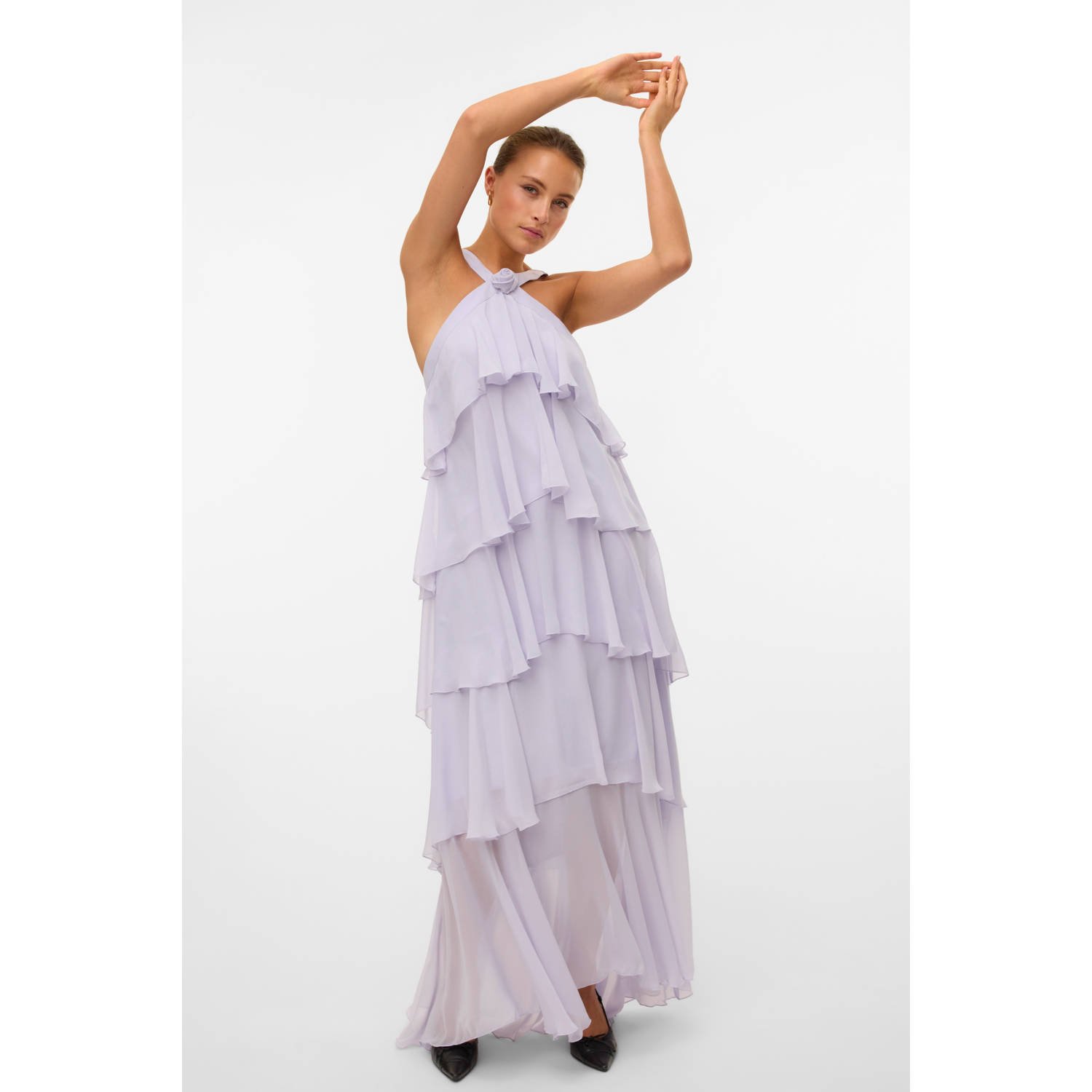 VERO MODA halter maxi jurk VMFELICIA lila