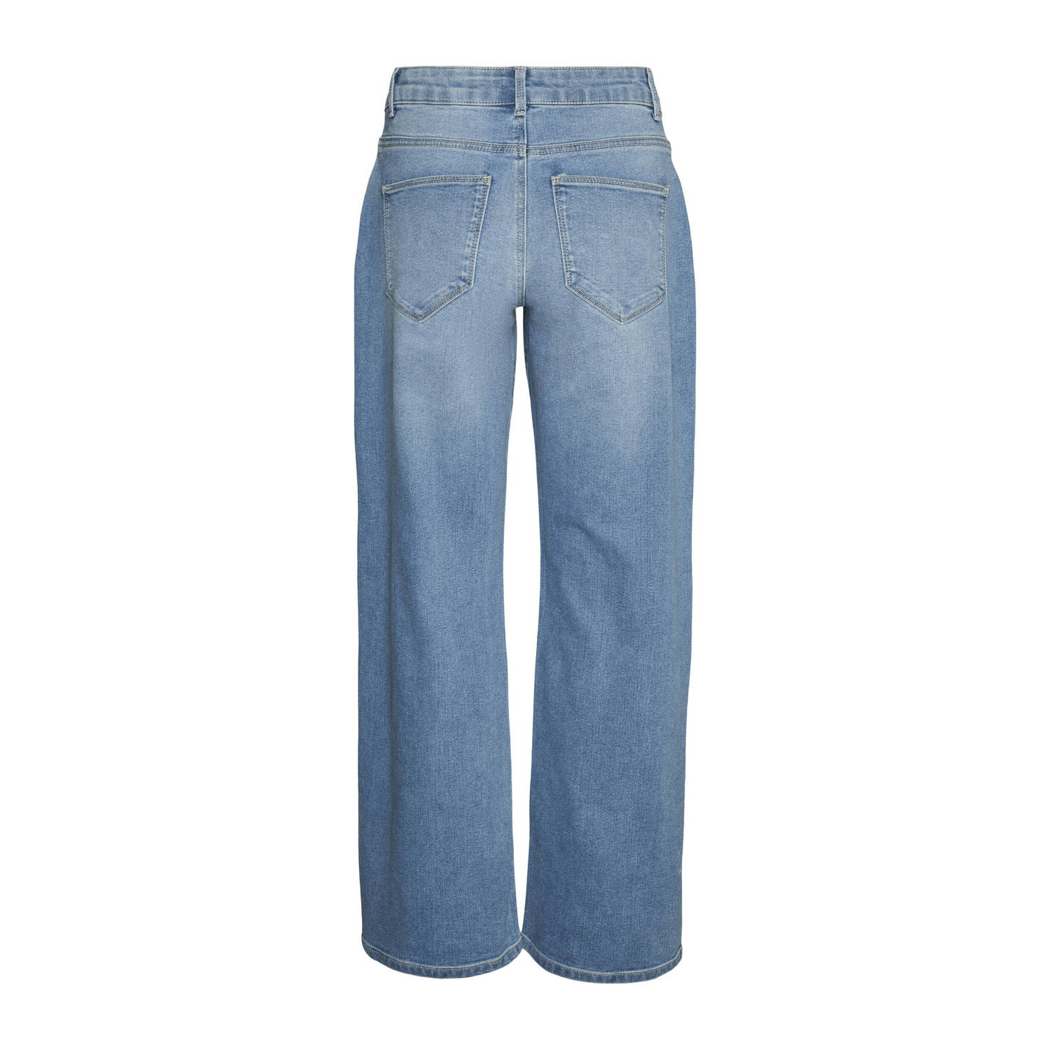 VERO MODA wide leg jeans VMELLY medium blue denim