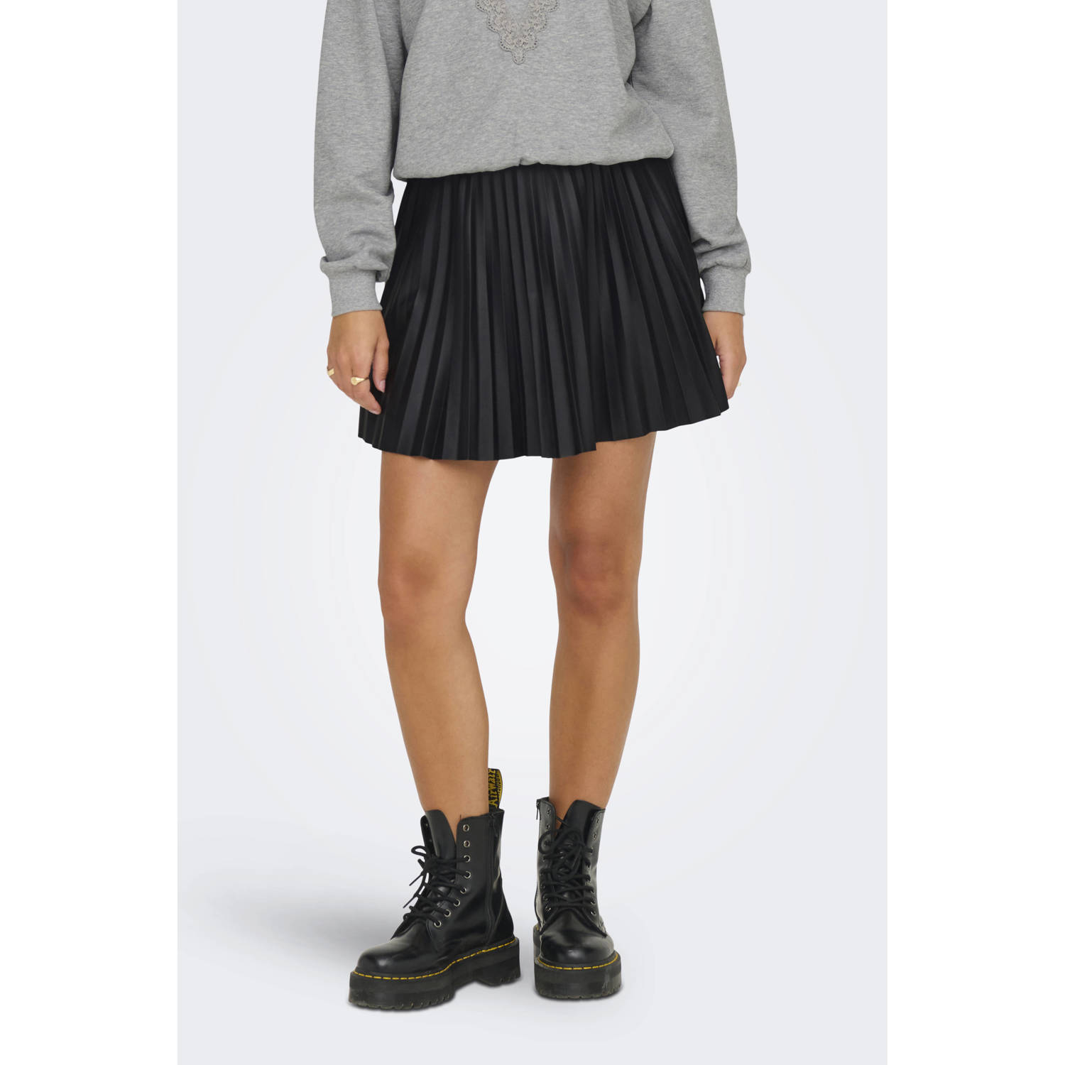 JDY midi rok zwart