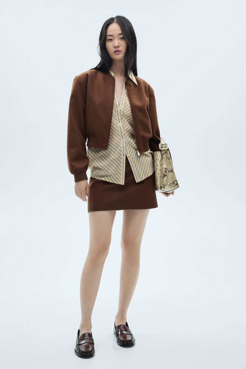 Mango wollen mini rok bruin kopen? | Morgen in huis | wehkamp