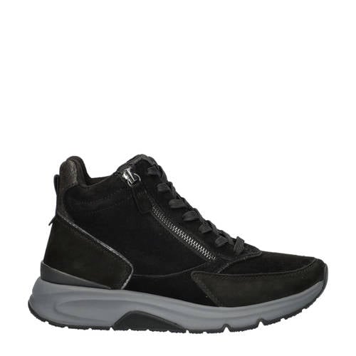 Gabor Rolling Soft suède sneakers zwart afbeelding