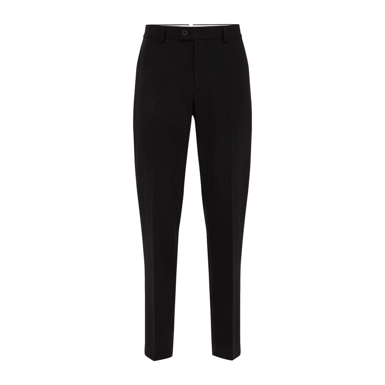 WE Fashion slim pantalon zwart