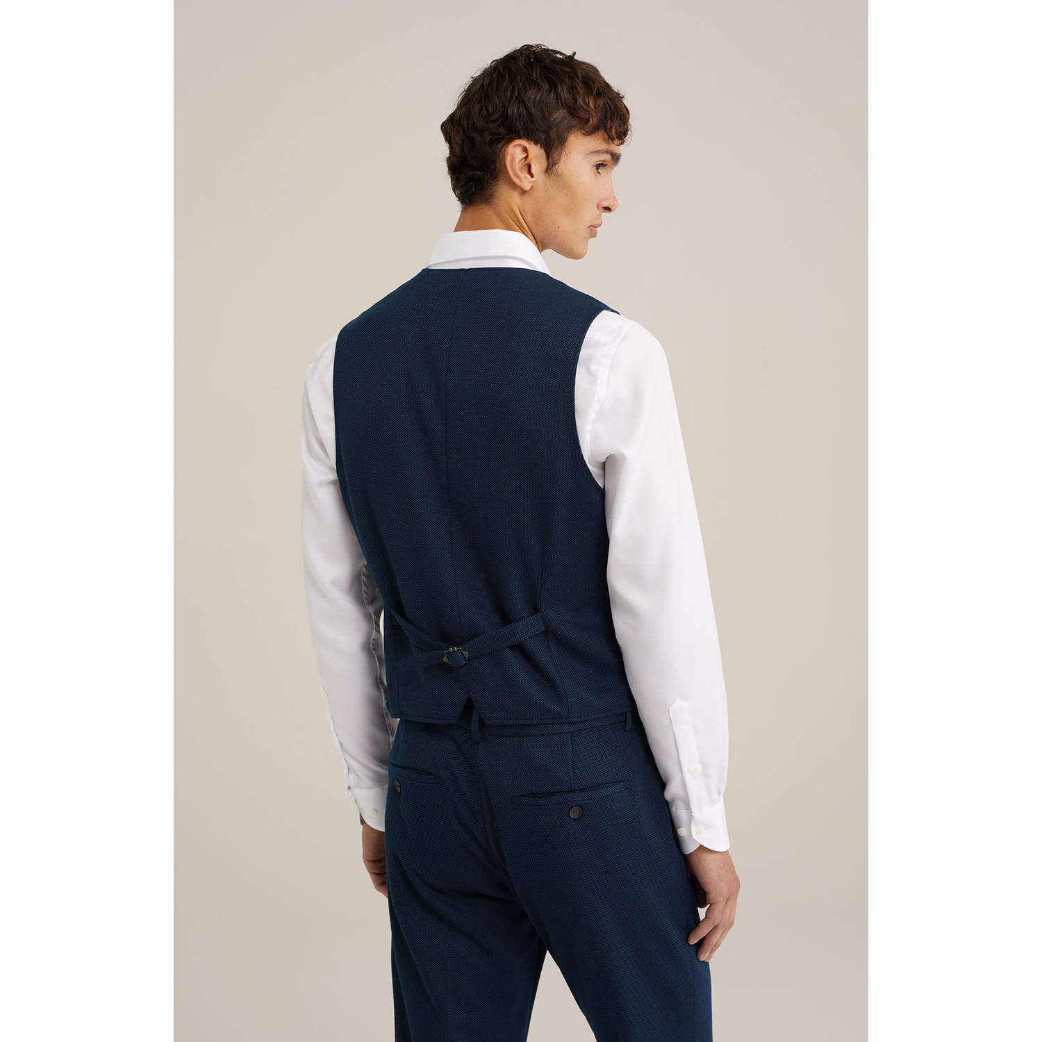 WE Fashion gilet donkerblauw