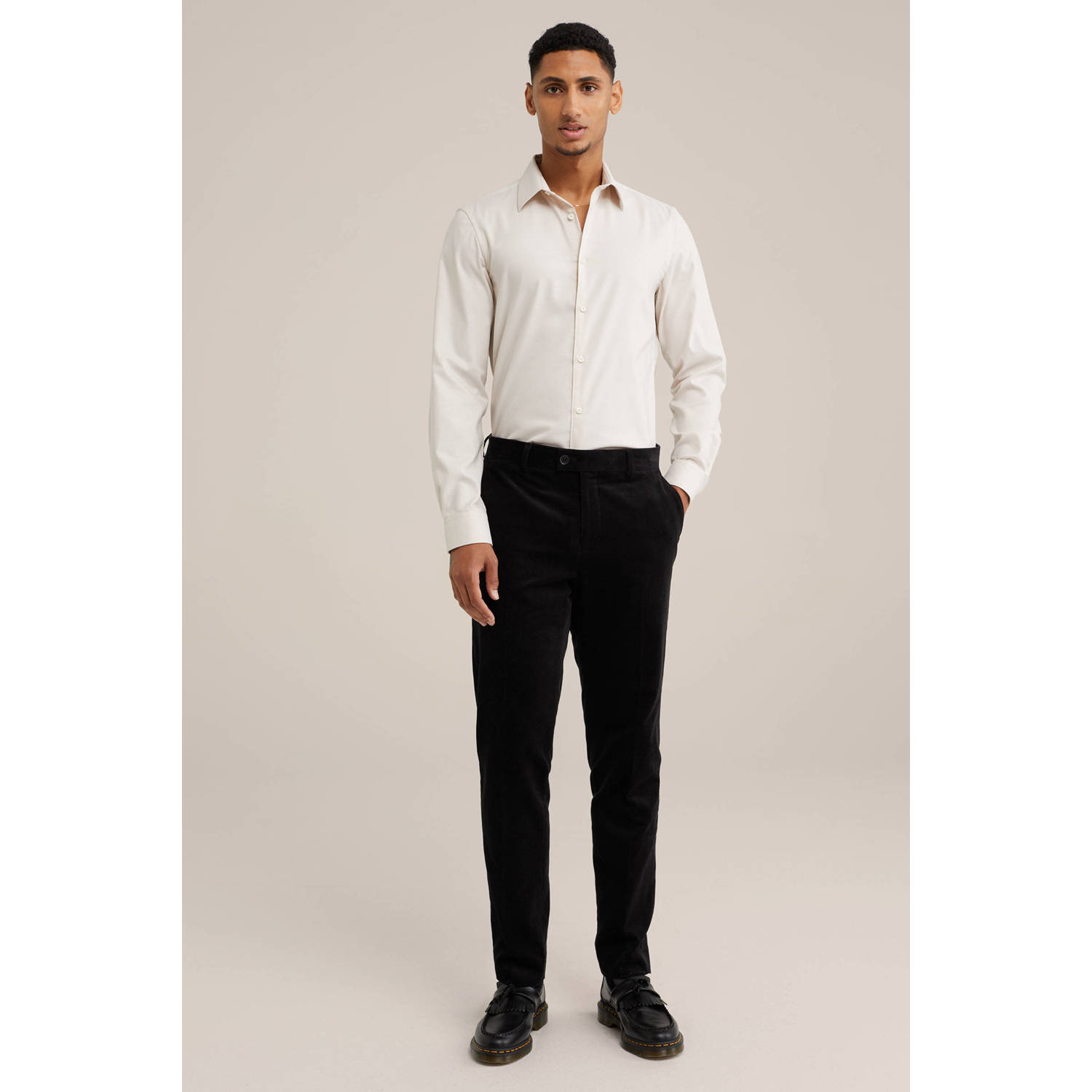 Van Gils slim pantalon zwart