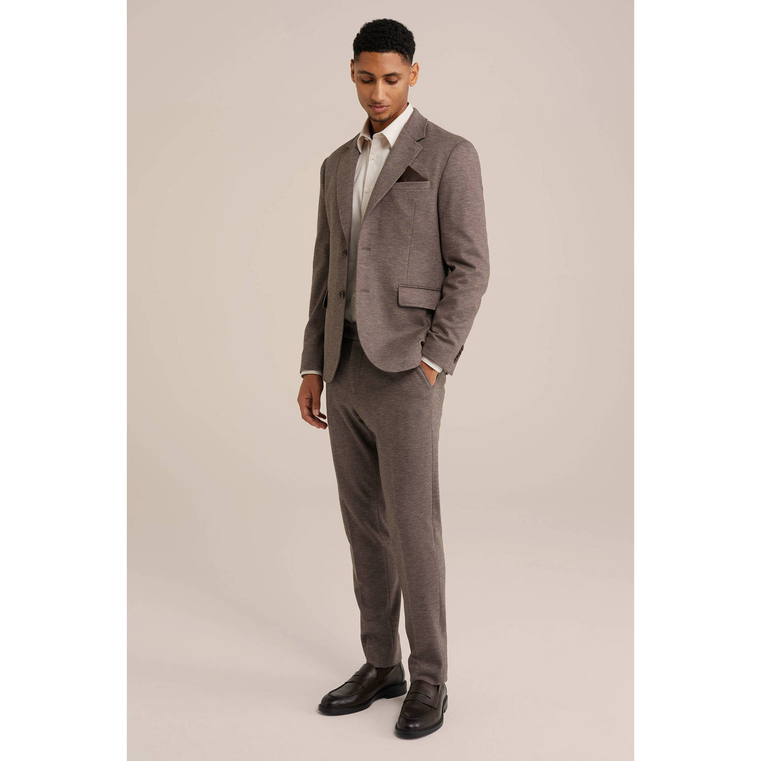 Van Gils slim pantalon bruin