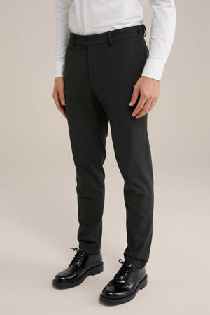 slim pantalon donkergroen