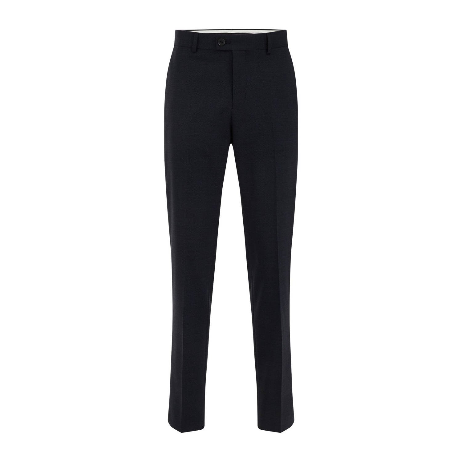 WE Fashion slim pantalon donkerblauw