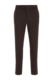 thumbnail: WE Fashion slim pantalon donkerbruin