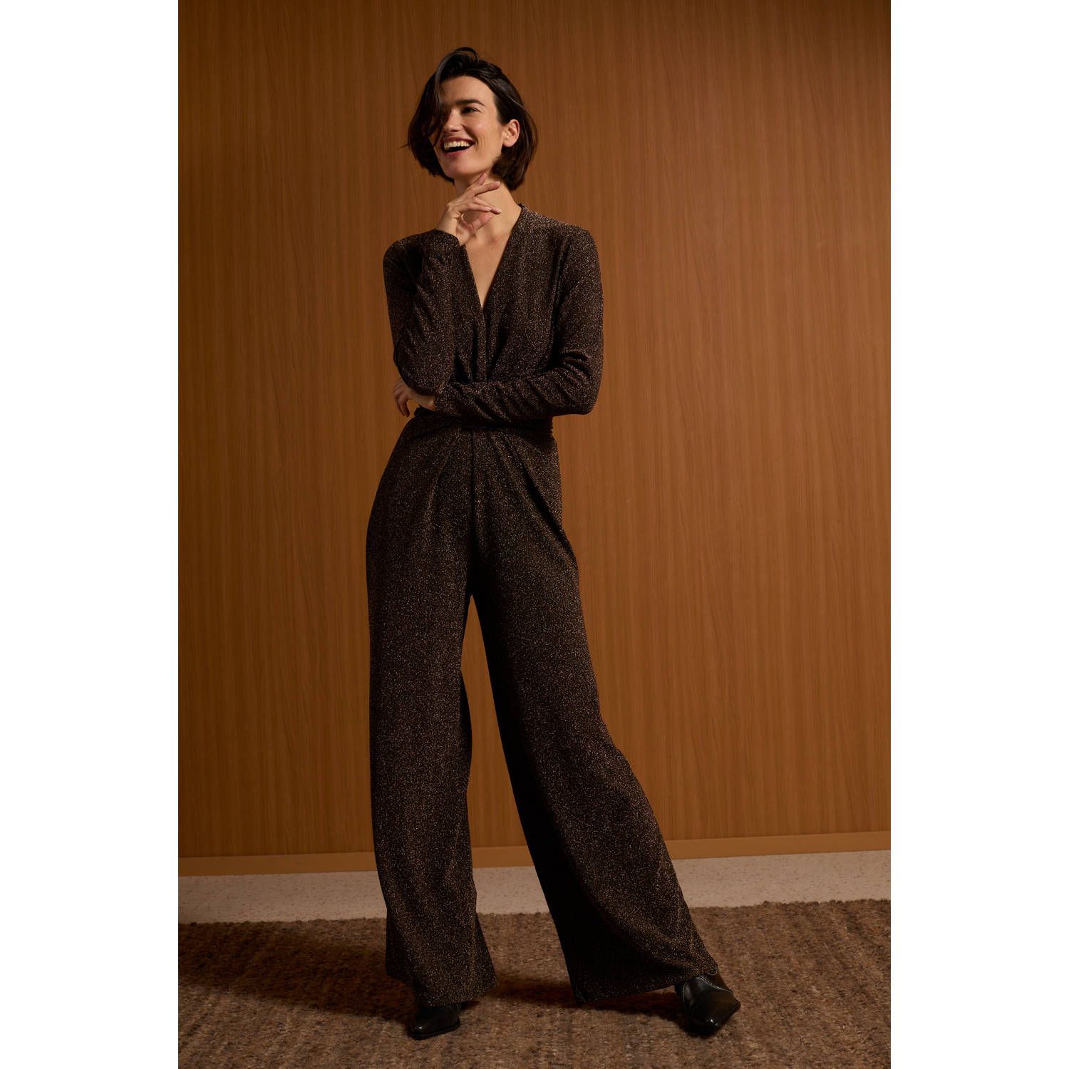 Freebird jumpsuit glitters Vasilli bruin