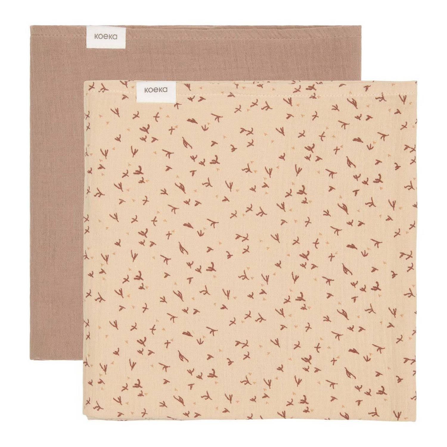 Koeka swaddle Trail set van 2 beige