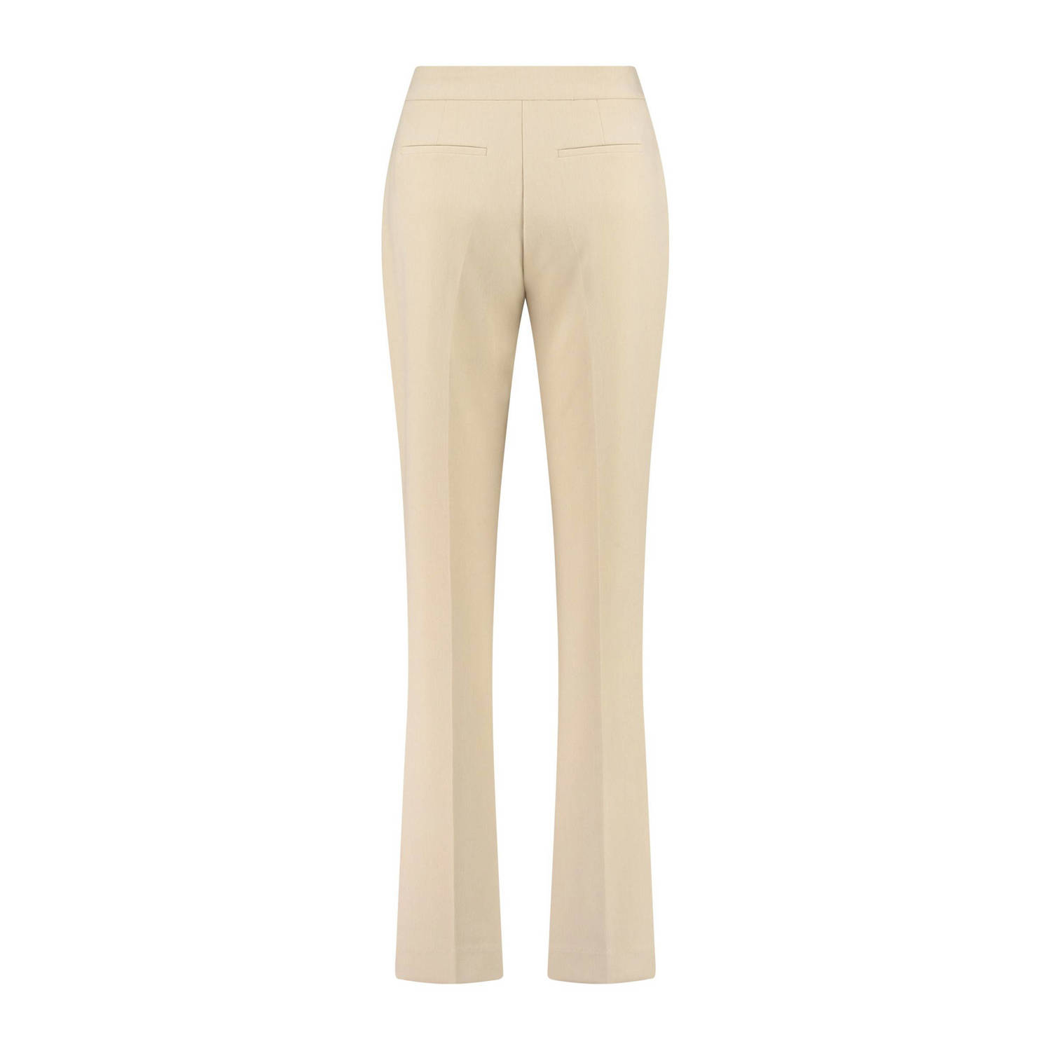 Expresso high waist flared pantalon beige