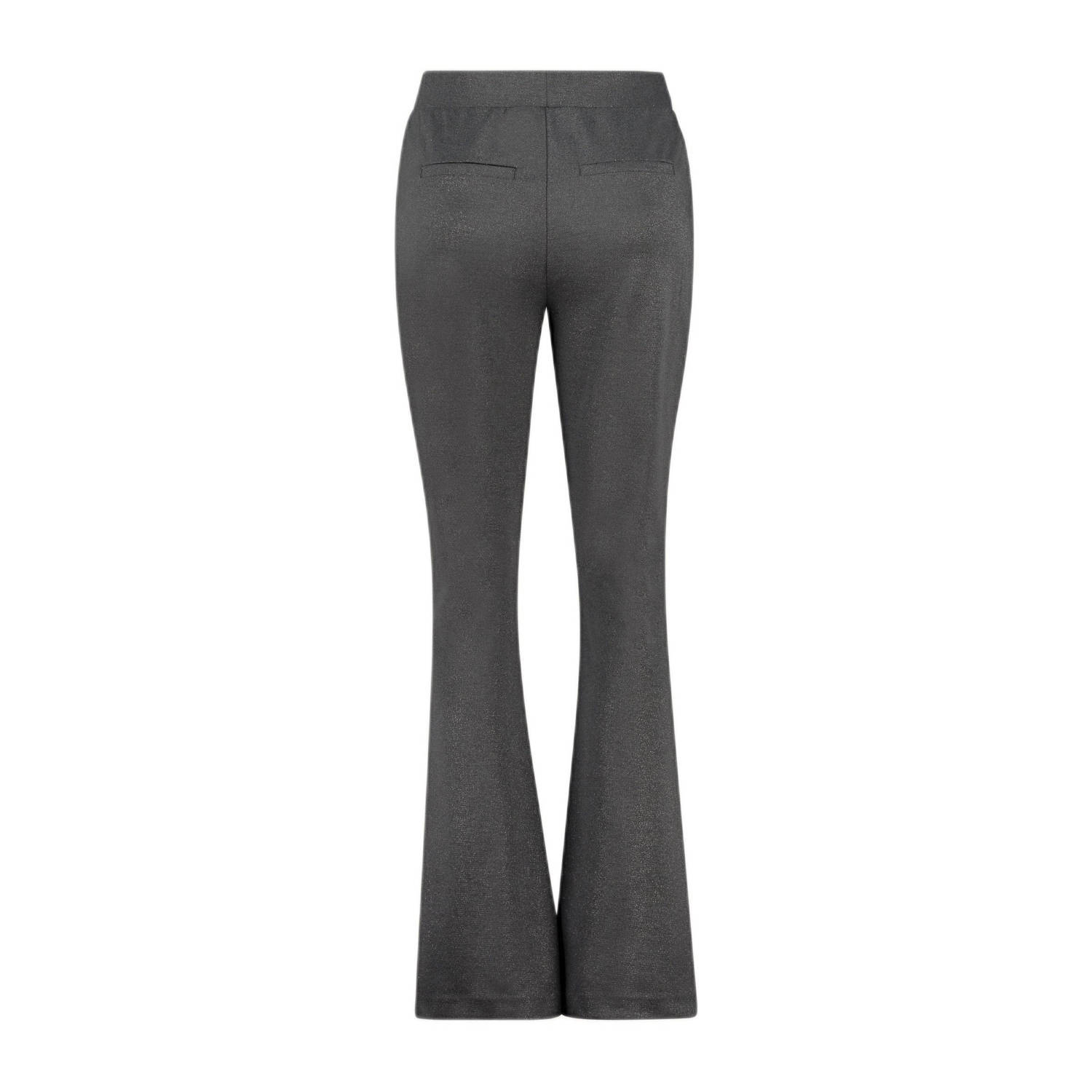 Expresso high waist flared broek zwart