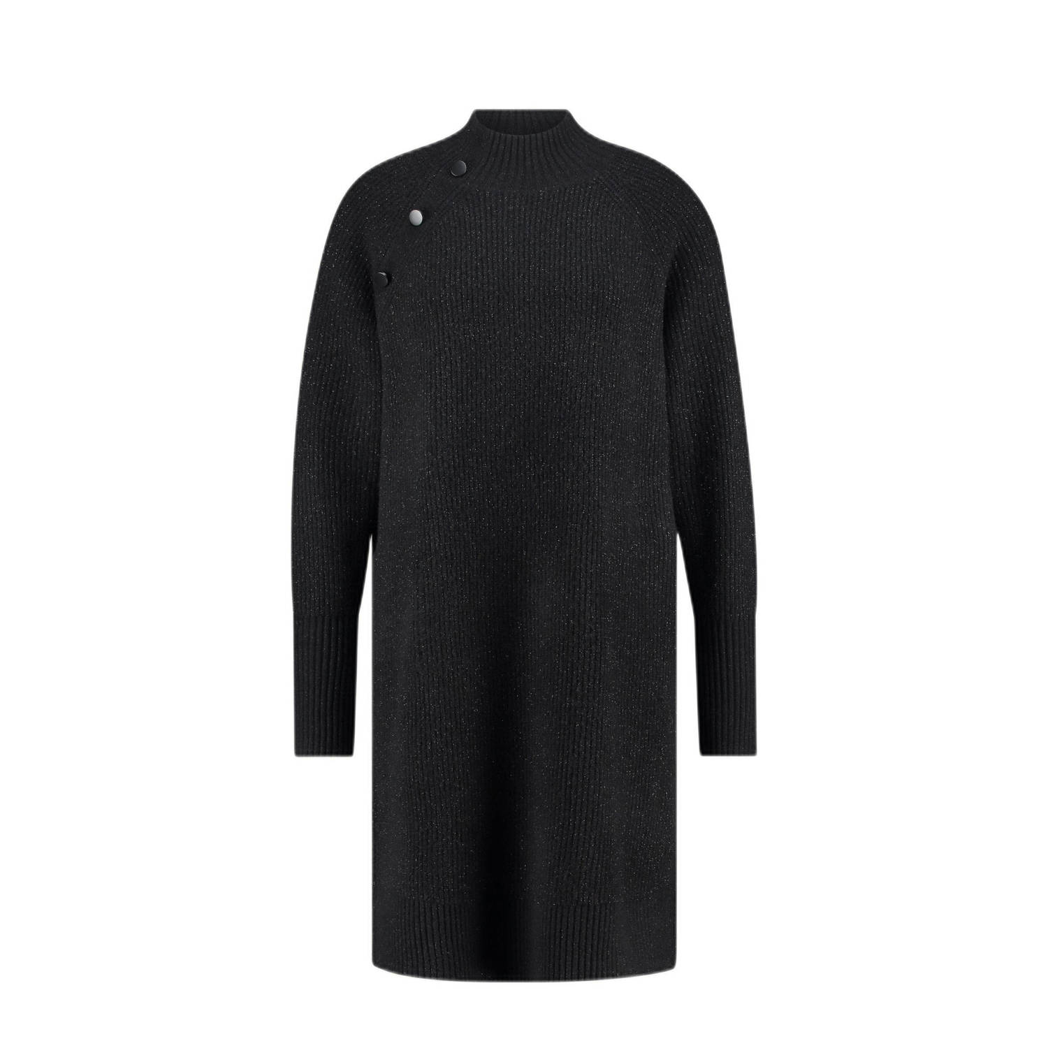Expresso midi jurk gebreid zwart