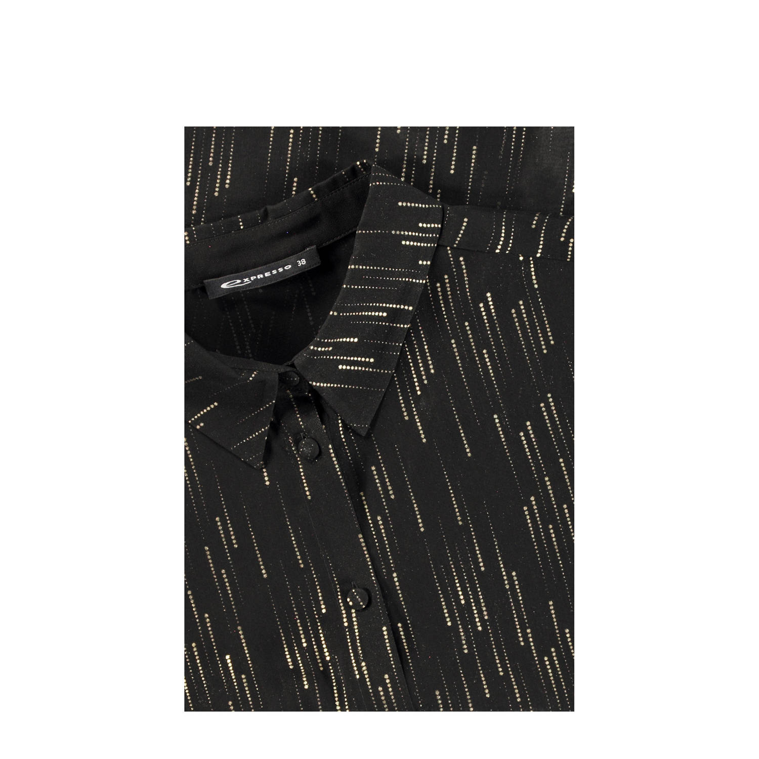 Expresso blouse zwart goud