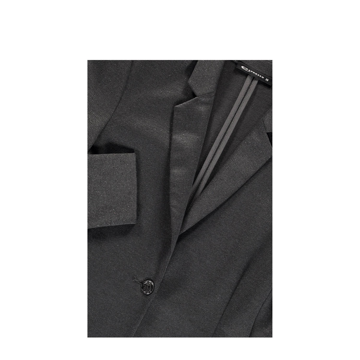 Expresso rechtvallende blazer zwart