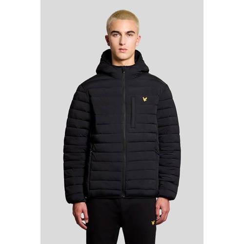 Lyle & Scott gewatteerde winterjas zwart afbeelding