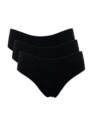 seamless slip (set van 3) zwart