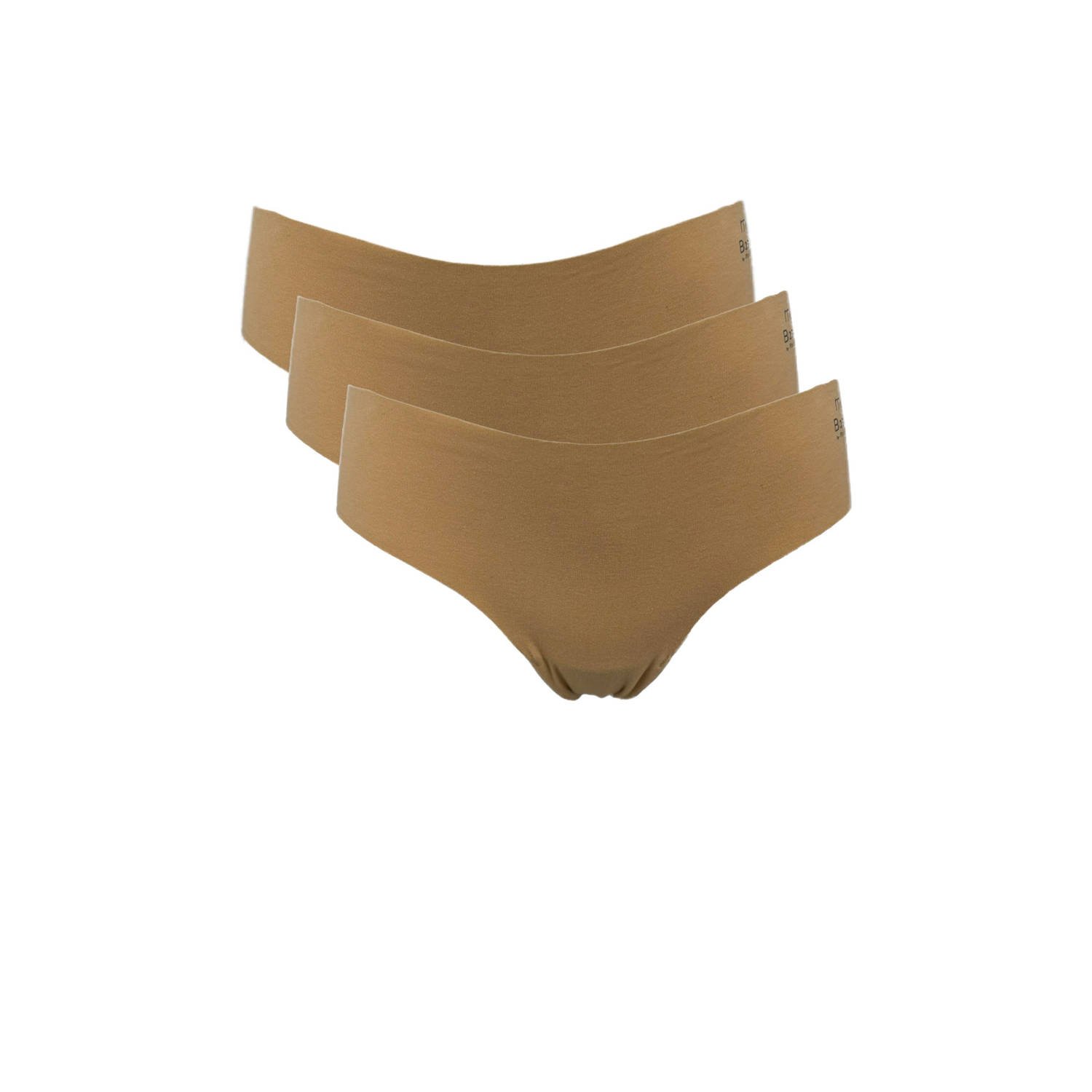 My Basic by After Eden naadloze slip (set van 3) beige
