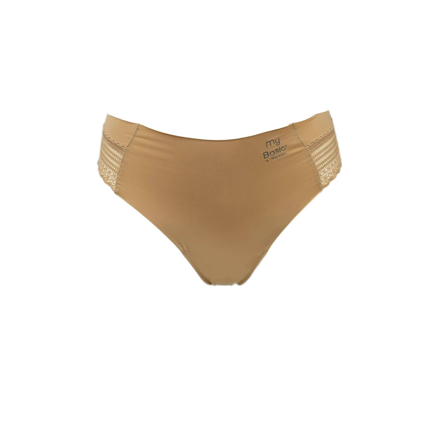My Basic by After Eden naadloze string met kant (set van 3) Beige