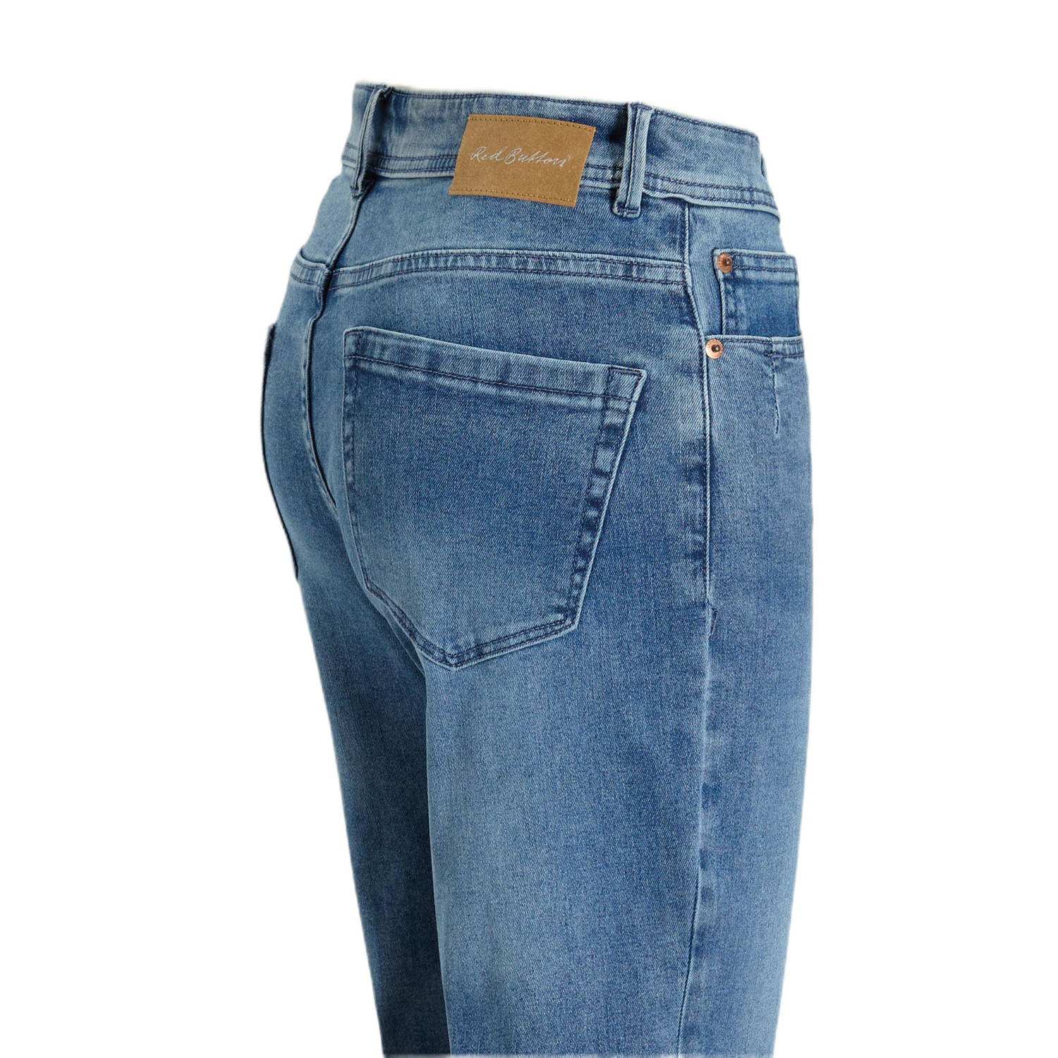 Red Button high waist flared jeans Colette medium blue denim
