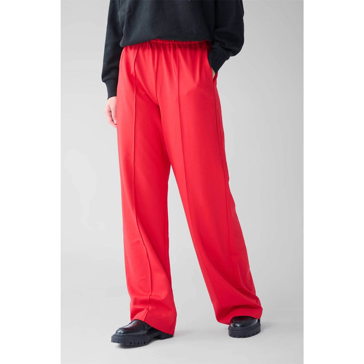 Shoeby wide leg broek rood