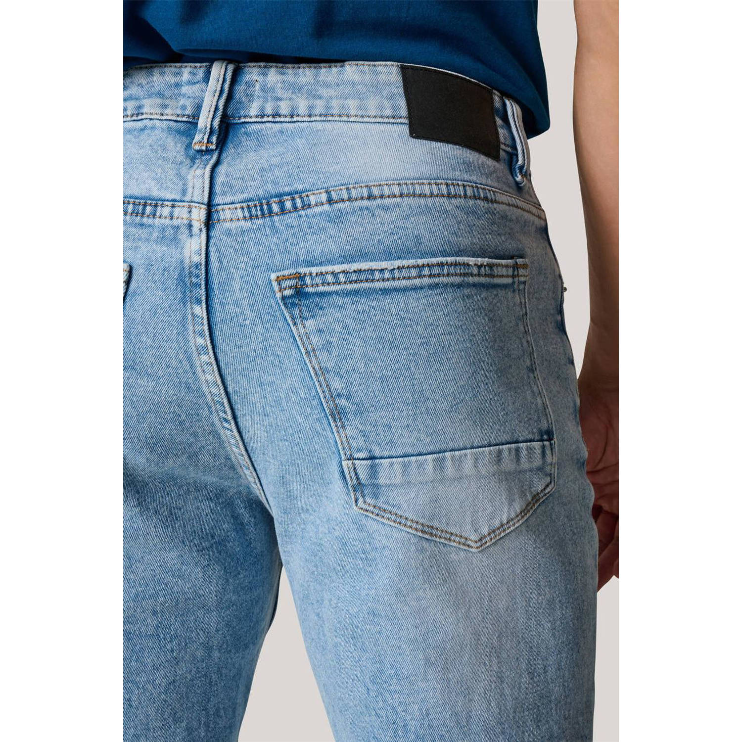 Shoeby tapered fit L32 jeans lichtblauw